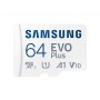Samsung | microSD Card | EVO PLUS | 64 GB | MicroSDXC | Flash memory class 10 | SD adapter - 2